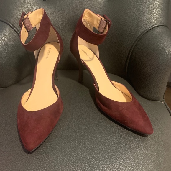 Burgundy / Heels / With Ankle Strap - Picture 2 of 5